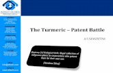Turmeric patent battle