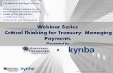 Critical Thinking for Treasurers with Strategic Treasurer & Kyriba: Payments