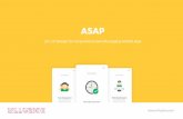 Asap casestudy - UX / UI Design for Corporate Instant Messaging Mobile App
