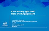 Alexandra Kulikova - Civil Society @ ICANN - role and engagement