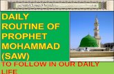 Daily routine of prophet mohammad