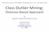 Hewahi, saad   2006 - class outliers mining distance-based approach