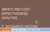 Impact and cost   effectivene of  rotavirus vaccine  introduction in afghanistan