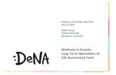 selenimu commiter day 2017: Methods to Sustain Long Term Operations of E2E Automated Tests