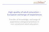 High quality of adult education