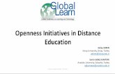 Openness Initiatives in Distance Education