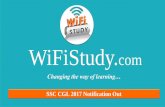 SSC CGL 2017 Official Notification Out - Check Latest Exam Pattern | WiFiStudy