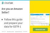 Guide for Amazon Sellers for filing GSTR 1 - ClearTax