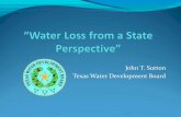 John Sutton: Water Loss from a State Perspective, TWCA Fall Conference 2015