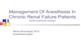 Anesthesia Management in CRF Patients