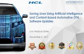Saving Lives Using Artificial Intelligence and Context-based Automotive OTA Software Updates