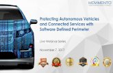 Protecting Autonomous Vehicles and Connected Services with Software Defined Perimeter