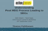 Understanding post mdg process leading to sdg
