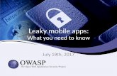 Leaky Mobile Apps: What You Need to Know