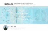 Notes on "Artificial Intelligence in Bioscience Symposium 2017"