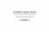 Cynthiacarpio beck accomplishment presentation 2-11-14