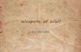Weapons of wwi   shruthi