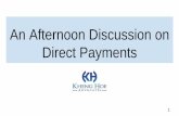 An afternoon discussion on direct payments