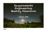 Requirements Engineering - Quality assurance
