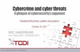 Cybercrime and Cyber Threats - CBLA - Eric Vanderburg