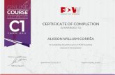 Certificado Business English - Alisson William Corrêa