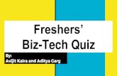 Freshers Biz-Tech Quiz