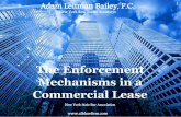 The Enforcement Mechanisms in a Commercial Lease