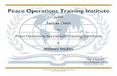 Military Studies post Certificate