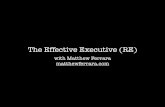 The Effective Real Estate Executive