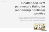 Unattended SVM parameters fitting for monitoring nonlinear profiles