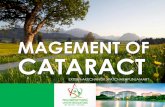 Magement of cataract