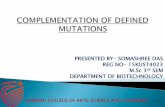 Complementation of defined mutations
