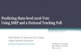 Predicting State-Level 2016 Vote using MRP and a National Tracking Poll