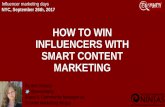 How to get influencers help in content marketing and vice versa