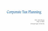 Corporate Tax Planning: Bangladesh Perspective