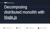 Vilius Lukošius - Decomposing distributed monolith with Node.js (WIX.com)