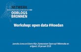 Workshop NOB 'Open Data #hoedan?' | Erfgoed Gelderland: Open Up! | 19 januari 2018