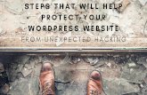 7 steps that will help protect your Wordpress website from unexpected hacking