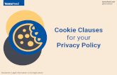 Cookies Clauses for Your Privacy Policy
