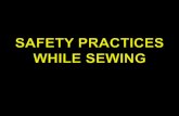 Safety practices while sewing ma'am t ine