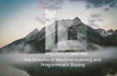 The Benefits of Machine Learning and Programmatic Buying