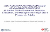 2017 guideline for hypetension by acc and aha