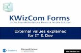 KWizCom Forms external values for IT & Dev