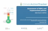 COP23 - Climate Action Tracker - Assessment of NDCs and implemented policies