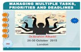 Managing multiple tasks, priorities and deadlines