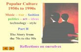 Popular Culture 1970s to 1990s