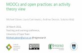 MOOCs and open practices Teaching and Learning 2016 MG abridged