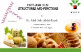 Fats and Oils: Structures and Functions
