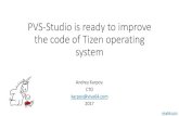 PVS-Studio is ready to improve the code of Tizen operating system