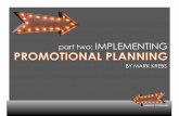 Implementing Promotional Planning